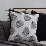 Throw Pillow Jacquard Tree Motif Removable Cover