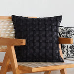 Throw Pillow Jacquard Tree Motif Removable Cover