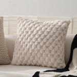 Throw Pillow Plush Teddy Fleece 18x18 Machine Washable