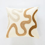Throw Pillow Ribbed Grid Plush Faux Fur