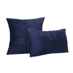 Throw Pillow Set Plush Suede-Look Cross-Seam & Removable Covers