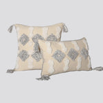 Throw Pillow Set Tufted Embroidery Tassels Mixed Lumbar & Square