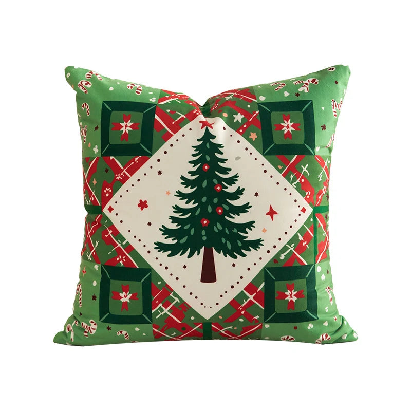 Throw Pillow Soft Microfiber Patchwork Removable Zipper Cover