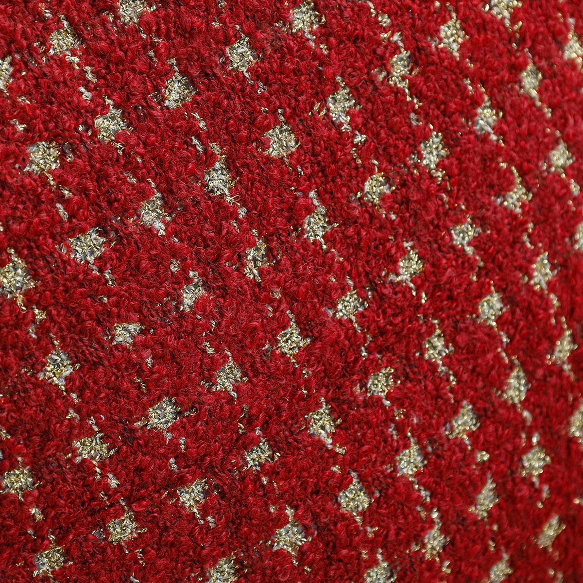 Throw Pillow Textured Bouclé Houndstooth 18x18in