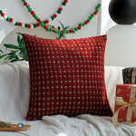 Throw Pillow Textured Bouclé Houndstooth 18x18in
