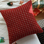 Throw Pillow Textured Bouclé Houndstooth 18x18in