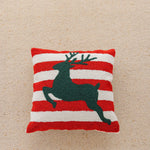 Throw Pillow Tufted Chenille Tree Motif Hidden Zipper