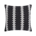 Throw Pillow Tufted Ethnic Stripe Linen Blend Removable Cover
