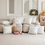 Throw Pillow Ultra-Soft Faux Fur & Holographic Foil