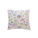 Throw Pillow Ultra-Soft Faux Fur & Holographic Foil