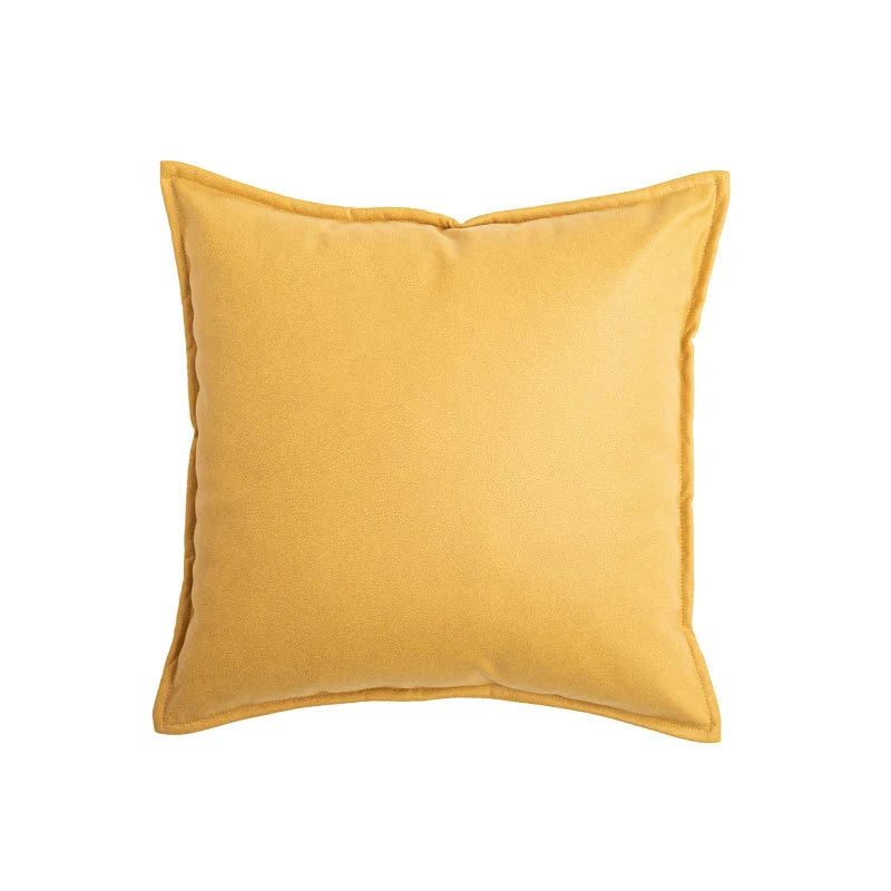 Throw Pillow Velvet-Look Piped Edge Hypoallergenic Insert