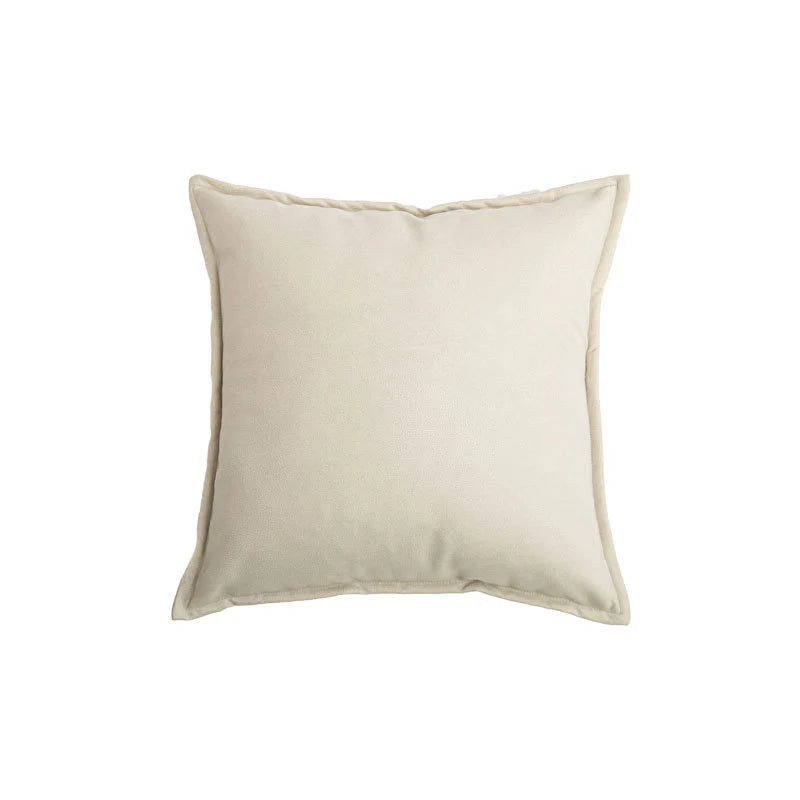 Throw Pillow Velvet-Look Piped Edge Hypoallergenic Insert