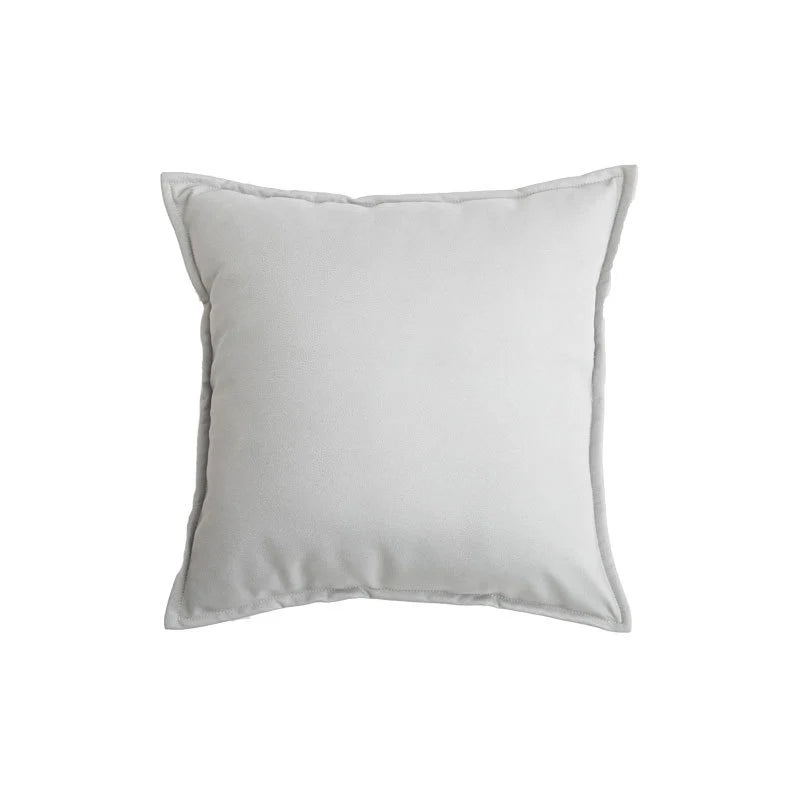 Throw Pillow Velvet-Look Piped Edge Hypoallergenic Insert