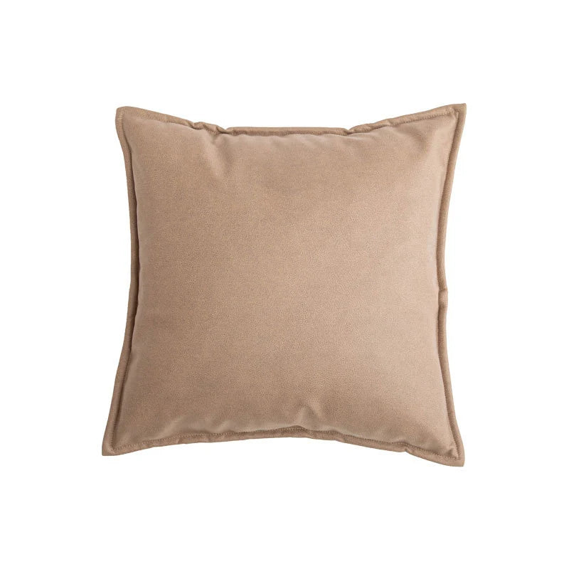 Throw Pillow Velvet-Look Piped Edge Hypoallergenic Insert