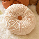 Throw Pillow Velvet Tufted Pumpkin Plush Filling
