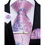 Tie Set Paisley Woven Matching Accessories
