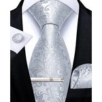Tie Set Paisley Woven Matching Accessories