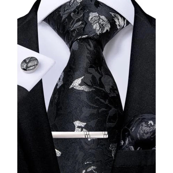 Tie Set Paisley Woven Matching Accessories