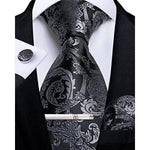 Tie Set Paisley Woven Matching Accessories