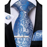 Tie Set Paisley Woven Matching Accessories