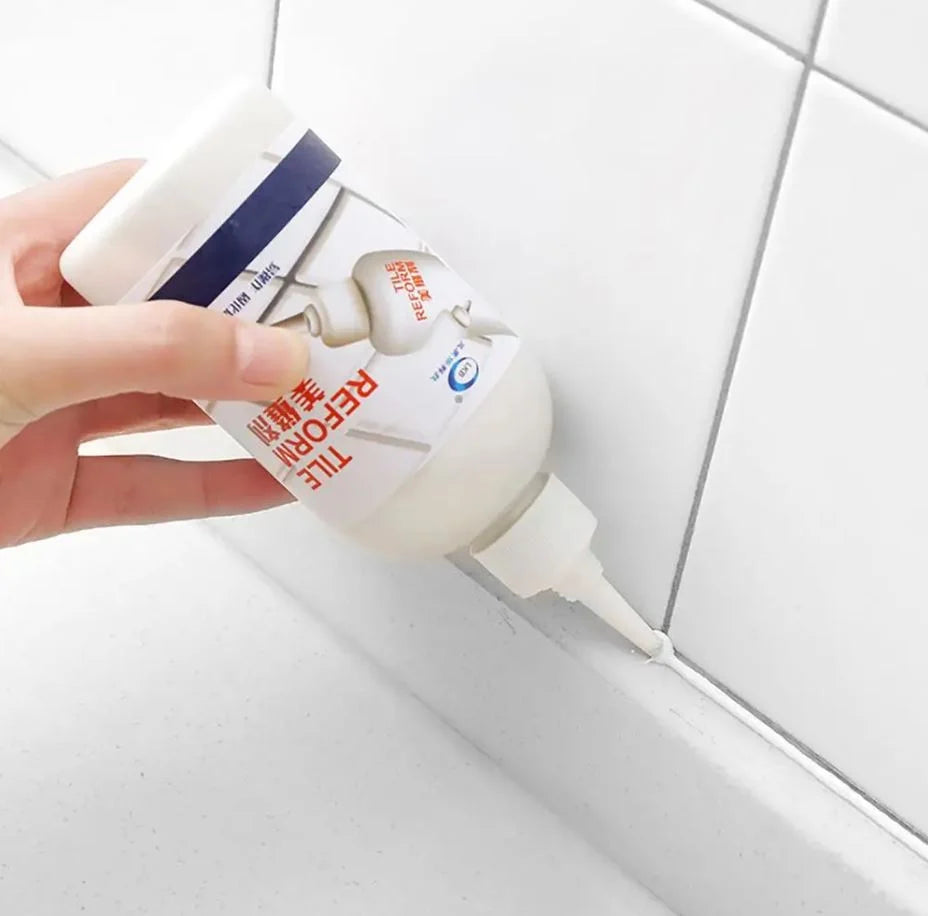 Tile Grout Repair Gel Waterproof Mold-Resistant Precision Nozzle Applicator