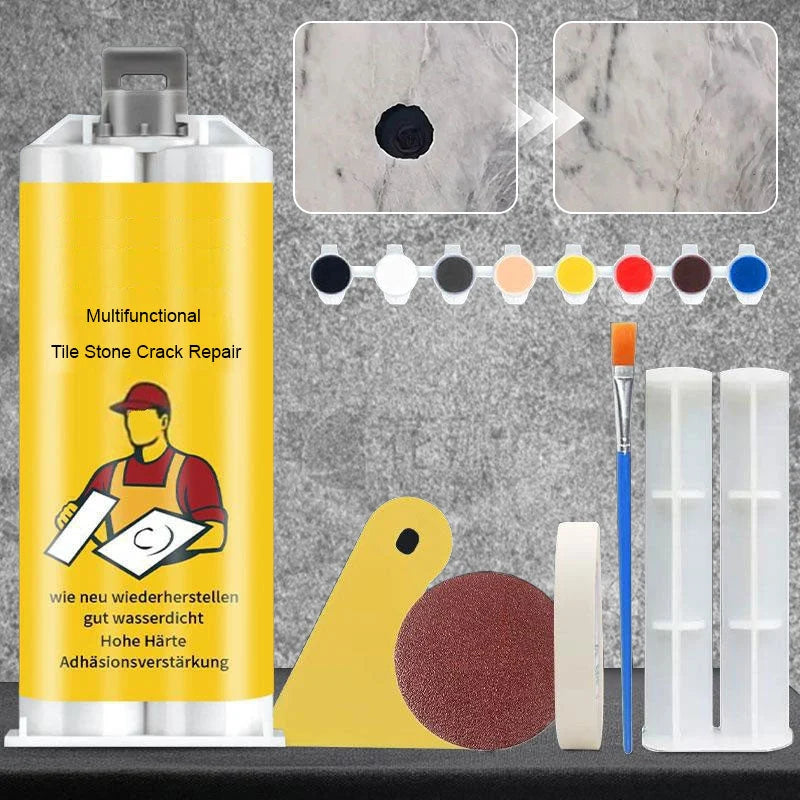 Tile & Stone Repair Kit Fast-Drying Six Color Pigments
