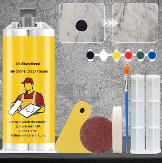 Tile & Stone Repair Kit Fast-Drying Six Color Pigments