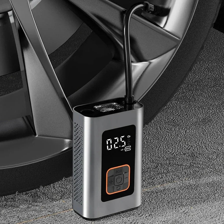 Tire Inflator Portable Rechargeable 140 PSI Auto Shut Off