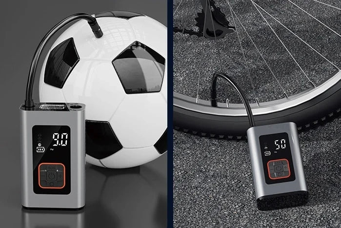 Tire Inflator Portable Rechargeable 140 PSI Auto Shut Off
