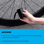 Tire Pump Digital Gauge & Auto-Stop USB-C Rechargeable 120 PSI