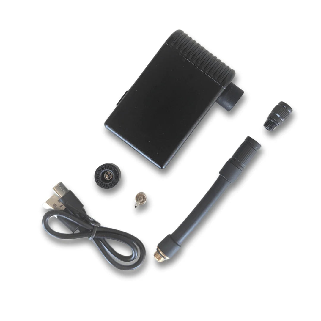 Tire Pump Digital Gauge & Auto-Stop USB-C Rechargeable 120 PSI