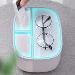 Tissue Box Holder Built-In Phone Stand Double-Layer Storage