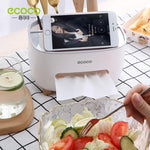 Tissue Dispenser With Phone Holder Dual-Function Design