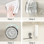 Tissue Holder 180° Rotatable Tool-Free Suction Mount