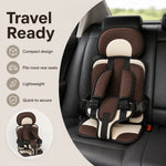 Toddler Car Seat Portable Reinforced Harness Machine Washable Cover