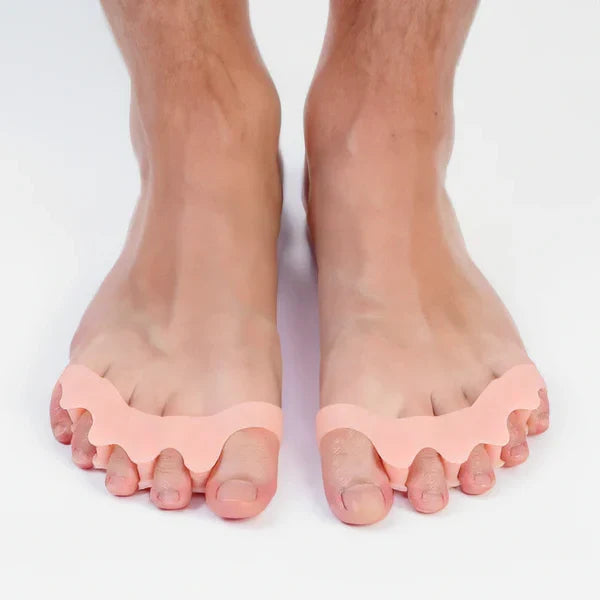 Toe Separators Flexible Silicone Gel Adjustable Spacing Breathable Pair