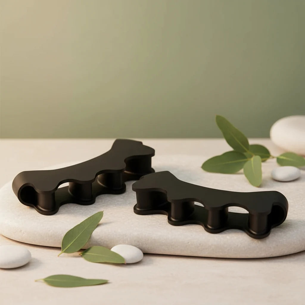 Toe Separators Soft Silicone Ergonomic Split-Toe Washable & Reusable