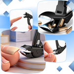 Toenail Clipper Extended Handle Stainless Steel Built-In Nail Catcher