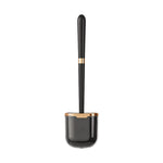 Toilet Brush Flexible Silicone Head Wall-Mounted Holder
