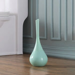 Toilet Brush Silicone Flexible Head Ventilated Holder