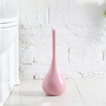 Toilet Brush Silicone Flexible Head Ventilated Holder