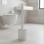 Toilet Brush Silicone Flexible Head Wall-Mounted Holder