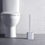 Toilet Brush Silicone Flexible Head Wall-Mounted Holder