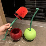 Toilet Brush With Holder Compact Minimalist Design