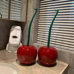 Toilet Brush With Holder Compact Minimalist Design