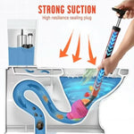 Toilet Plunger Compressed Air Interchangeable Attachments Chemical-Free