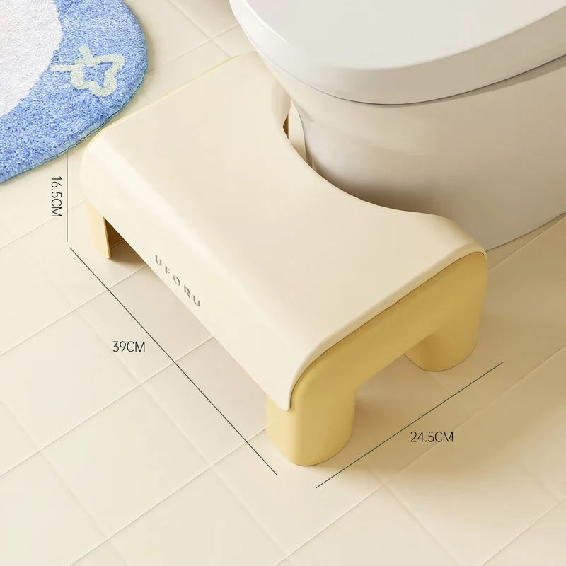 Toilet Stool Ergonomic Posture Support Compact Design