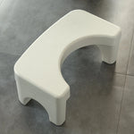 Toilet Stool U-Shaped Non-Slip Water-Resistant Plastic