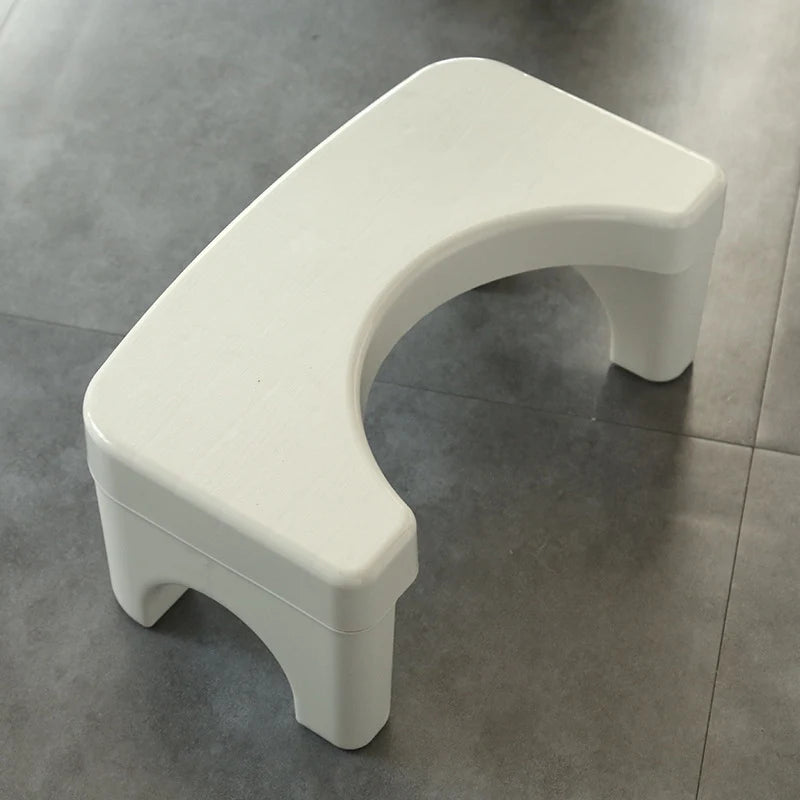 Toilet Stool U-Shaped Non-Slip Water-Resistant Plastic