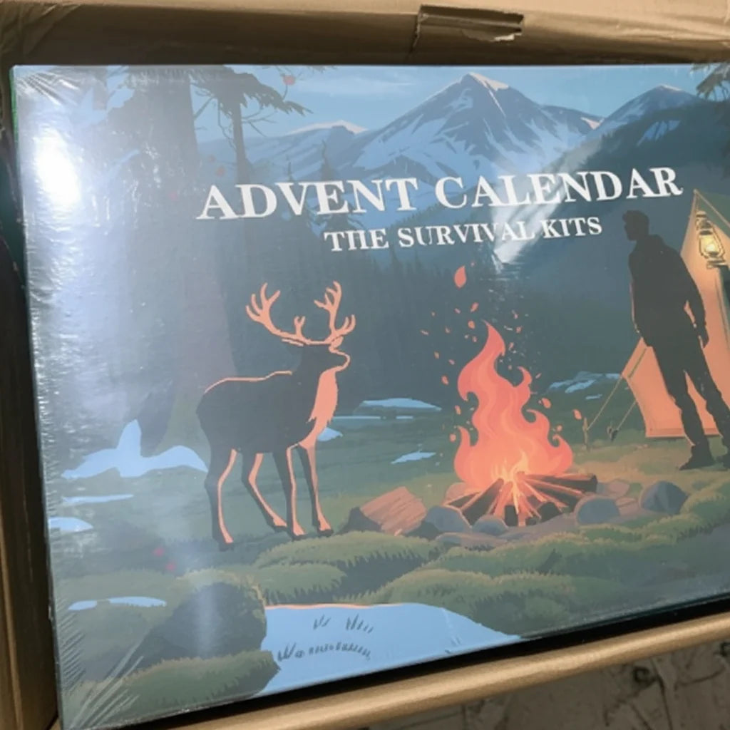 Tool Advent Calendar 24-Piece Outdoor Set for Camping & DIY